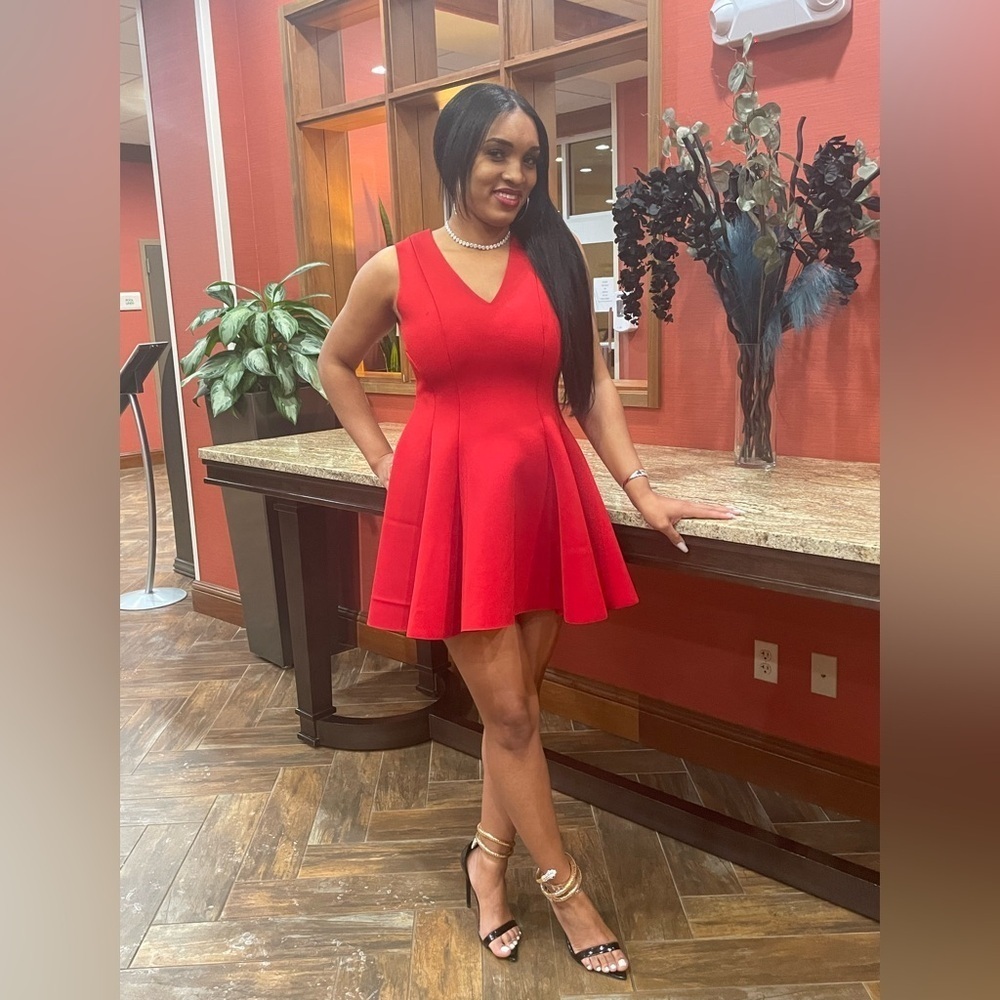 Lucy Paris Vibrant Red Mini Dress - Picture 5 of 5